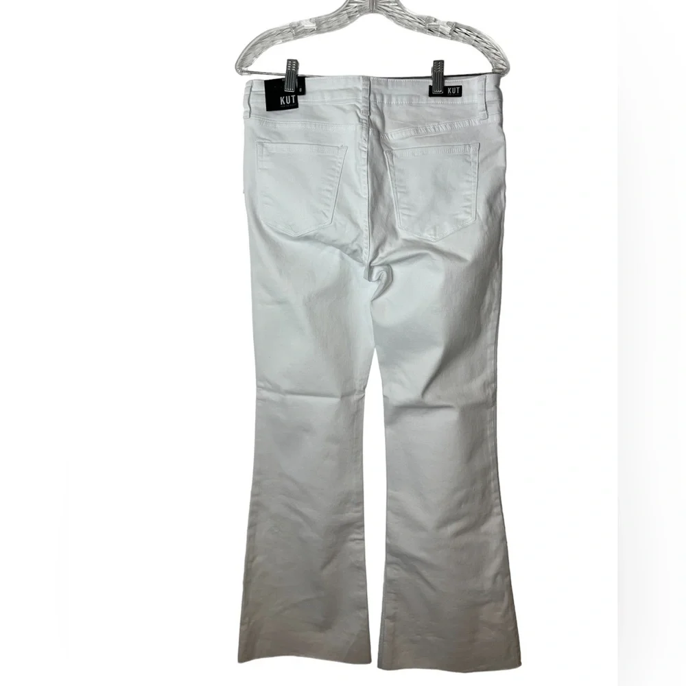Kut from the Cloth Stella Optic White High Rise Flare Jean - Picture 13 of 15